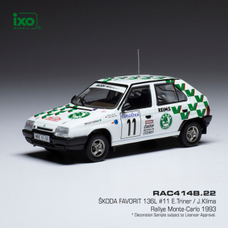 Škoda Favorit 136 L, No.11, Rallye Monte Carlo 1993 Triner