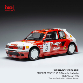 Peugeot 205 T16, No.3, Belga, Rally Ypres, B.Darniche (1985) - dodanie 14-28 dní