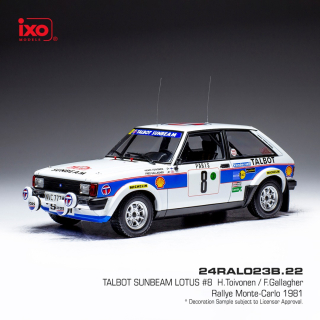 Talbot Sunbeam Lotus Rally Monte Carlo H.Toivonen (1981) 1:24 dodanie 14-28 dní